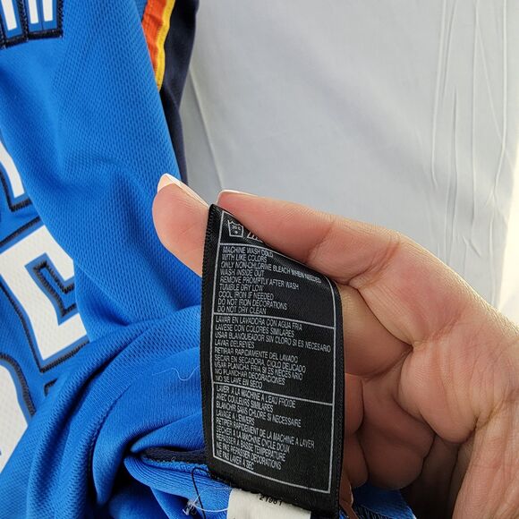 COPY - Adidas Blue Jersey NBA Oklahoma City OKC Thunder Kevin Durant Size M - F… - Picture 10 of 16